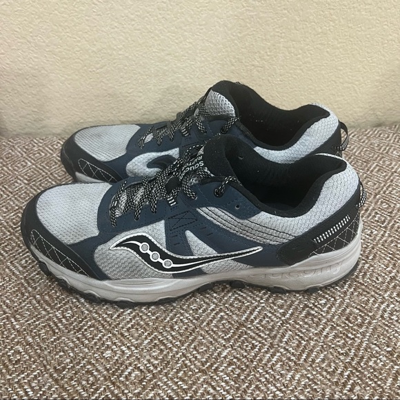 Saucony Grid Raptor Tr 2 Men’s Running Shoe Gray Blue Sz 11.5 Outdoor Casual EUC - Picture 3 of 8